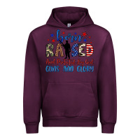 Mauve Wine born raised and protected by god guns and glory Urban Hoodie - JahusDesignShop