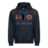 Navy born raised and protected by god guns and glory Urban Hoodie - JahusDesignShop