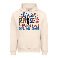 Sandshell born raised and protected by god guns and glory Urban Hoodie - JahusDesignShop