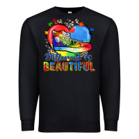 Black different is beautiful Premium Sweatshirt - Zillion Design Studio