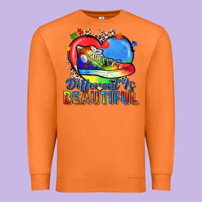 Different Is Beautiful Premium Sweatshirt Designed By Zillion Design Studio