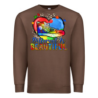 Chestnut different is beautiful Premium Sweatshirt - Zillion Design Studio