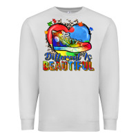 Dove Grey different is beautiful Premium Sweatshirt - Zillion Design Studio