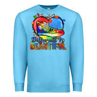 Ocean Blue different is beautiful Premium Sweatshirt - Zillion Design Studio