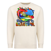 Sandshell different is beautiful Premium Sweatshirt - Zillion Design Studio