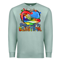 Seafoam different is beautiful Premium Sweatshirt - Zillion Design Studio