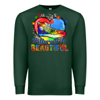 Sports Green different is beautiful Premium Sweatshirt - Zillion Design Studio