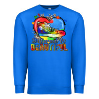 True Royal different is beautiful Premium Sweatshirt - Zillion Design Studio