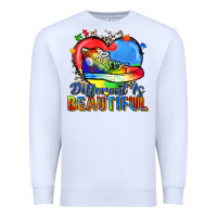 White different is beautiful Premium Sweatshirt - Zillion Design Studio