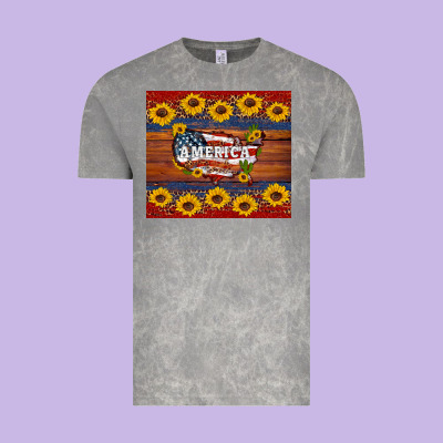 Usa Map Vintage Tee Designed By Artiststas