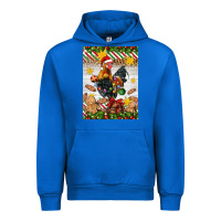 Cobalt Christmas rooster Urban Hoodie - Artiststas