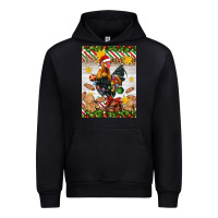 Foreset Green Christmas rooster Urban Hoodie - Artiststas