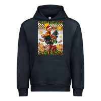 Navy Christmas rooster Urban Hoodie - Artiststas