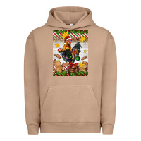 Pigment Burro Christmas rooster Urban Hoodie - Artiststas