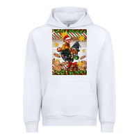 White Christmas rooster Urban Hoodie - Artiststas