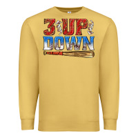 Antique Gold 3 up 3 down baseball Premium Sweatshirt - texasbilliewilder