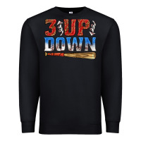 Black 3 up 3 down baseball Premium Sweatshirt - texasbilliewilder