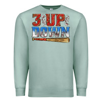 Seafoam 3 up 3 down baseball Premium Sweatshirt - texasbilliewilder