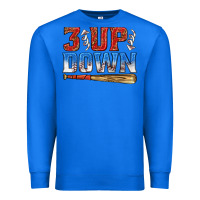 True Royal 3 up 3 down baseball Premium Sweatshirt - texasbilliewilder