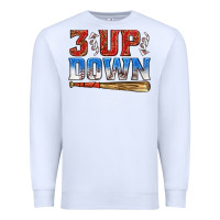 White 3 up 3 down baseball Premium Sweatshirt - texasbilliewilder