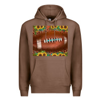 Chestnut football leopard turquoise sunflower Premium Hoodie - JahusDesignShop