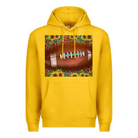 Lemon football leopard turquoise sunflower Premium Hoodie - JahusDesignShop