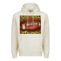 Oatmeal Heather football leopard turquoise sunflower Premium Hoodie - JahusDesignShop