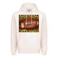 Pale Pink football leopard turquoise sunflower Premium Hoodie - JahusDesignShop