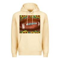 Pina Colada football leopard turquoise sunflower Premium Hoodie - JahusDesignShop