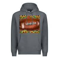 Rock football leopard turquoise sunflower Premium Hoodie - JahusDesignShop