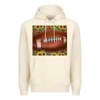 Sandshell football leopard turquoise sunflower Premium Hoodie - JahusDesignShop