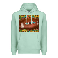 Seafoam football leopard turquoise sunflower Premium Hoodie - JahusDesignShop