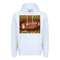 White football leopard turquoise sunflower Premium Hoodie - JahusDesignShop