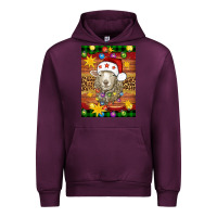 Mauve Wine Christmas sheep air freshener Urban Hoodie - Artiststas
