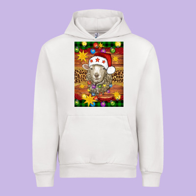 Christmas Sheep Air Freshener Urban Hoodie Designed By Artiststas