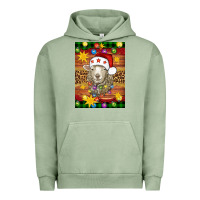 Pigment Oil Green Christmas sheep air freshener Urban Hoodie - Artiststas