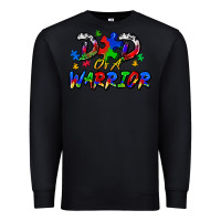 Black dad of a warrior Premium Sweatshirt - Zillion Design Studio