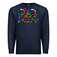 Navy dad of a warrior Premium Sweatshirt - Zillion Design Studio
