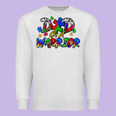 Dad Of A Warrior Premium Sweatshirt Designed By Zillion Design Studio