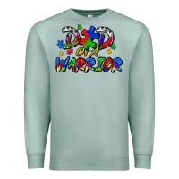 Seafoam dad of a warrior Premium Sweatshirt - Zillion Design Studio