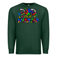 Sports Green dad of a warrior Premium Sweatshirt - Zillion Design Studio
