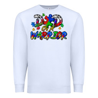 White dad of a warrior Premium Sweatshirt - Zillion Design Studio
