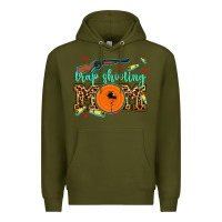 Army Green trap shooting mom Premium Hoodie - AdoDesignShop
