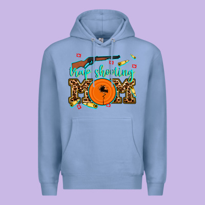 Trap Shooting Mom Premium Hoodie Designed By Adodesignshop