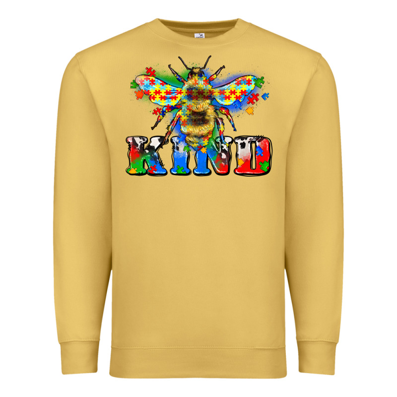 Bee Kind Autism Premium Sweatshirt by Zillion Design Studio | Teevron