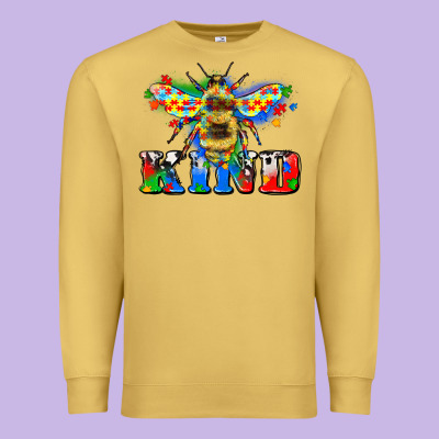 Bee Kind Autism Premium Sweatshirt Designed By Zillion Design Studio