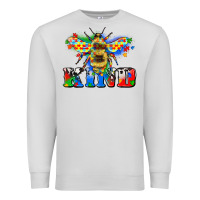 Dove Grey bee kind autism Premium Sweatshirt - Zillion Design Studio