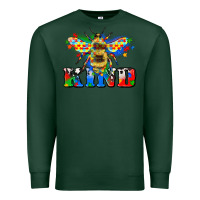 Sports Green bee kind autism Premium Sweatshirt - Zillion Design Studio