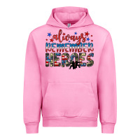 Fuchsia Pink always remember heroes Urban Hoodie - JahusDesignShop