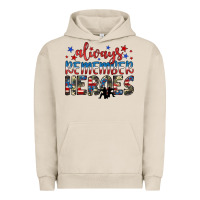 Pigment French Oak always remember heroes Urban Hoodie - JahusDesignShop